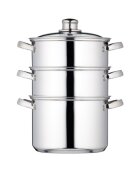 Kitchen Craft Комплект многостепенни тенджери от неръждаема стомана за готвене на па