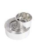 Kitchen Craft Комплект от 11 кръгли ножчета прав ръб метални -