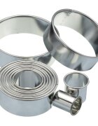 Kitchen Craft Комплект от 11 кръгли ножчета прав ръб метални -
