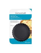 Kitchen Craft Комплект от 4 форми за печене на мини тарти стомана 10 см - Kitchen