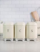 Kitchen Craft Контейнер за захар 11 х 11 х 19 см "Ловело" кремав цвят - Kitchen C