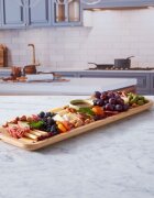 Kitchen Craft Плато за сервиране с капак бамбук 17x56 см - Farberware