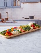 Kitchen Craft Плато за сервиране с капак бамбук 17x56 см - Farberware