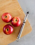 Kitchen Craft Прибор от неръждаема стомана за белене на плодове/зеленчуци 21 см - о