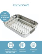 Kitchen Craft Съд за печене неръждаема стомана 43 x 31 см -