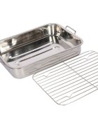 Kitchen Craft Тава от неръждаема стомана с подвижна скара 38 x 275 см - от Kitchen