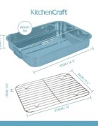 Kitchen Craft Тава от неръждаема стомана с подвижна скара 38 x 275 см - от Kitchen
