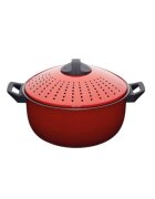 Kitchen Craft Тенджера от въглеродна стомана за варене на паста 4л червена - от Kit