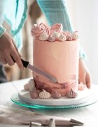 Kitchen Craft Въртящ се поднос 30 см изработен от стъкло -
