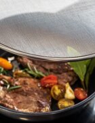 Kitchen Craft Защита против пръски 33 см неръждаема стомана - произведена от Kitch
