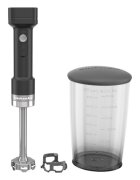 KitchenAid Акумулаторен ръчен пасатор GO с батерия 07 л черен мат - KitchenAi