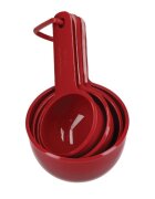 KitchenAid Комплект от 4 броя мерителни чаши цвят "Empire Red" - марка KitchenAi