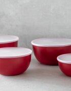 KitchenAid Купи за приготвяне 4 части пластмасови с капак Empire Red - Kitchen
