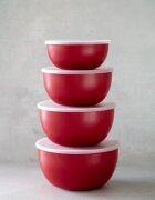 KitchenAid Купи за приготвяне 4 части пластмасови с капак Empire Red - Kitchen