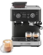 KitchenAid Полуавтоматична електрическа машина за еспресо 1500W цвят "Cast Iron