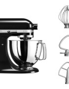 KitchenAid Стационарен миксер Artisan купа 48 л модел 125 Onyx Black - Kitche