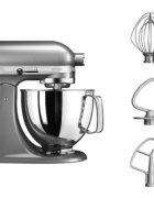 KitchenAid Стационарен миксер "Artisan" с купа 48 л модел 125 "Contour Silver