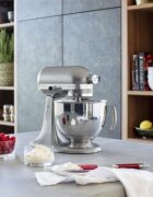 KitchenAid Стационарен миксер "Artisan" с купа 48 л модел 125 "Contour Silver