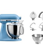 KitchenAid Стационарен миксер "Artisan" с купа 48 л модел 175 "Blue Velvet" -