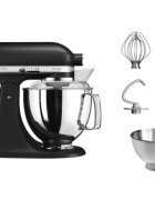 KitchenAid Стационарен миксер "Artisan" с купа 48 л модел 175 "Cast Iron Blac