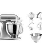 KitchenAid Стационарен миксер "Artisan" с купа 48 л модел 175 "Contour Silver