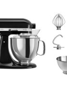 KitchenAid Стационарен миксер "Artisan" с купа 48 л модел 175 "Onyx Black - K