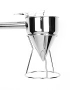 KitchenShop Фуния за изливане на тесто с държач неръждаема стомана