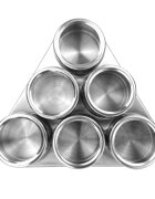 KitchenShop Комплект от 7 контейнера от неръждаема стомана за подправки