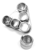 KitchenShop Комплект от 7 контейнера от неръждаема стомана за подправки
