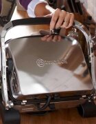 Korkmaz Електрическа скара 1800W Inox/Black "Tostkolik" -