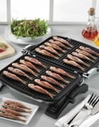 Korkmaz Електрическа скара 1800W Inox/Black "Tostkolik" -