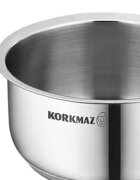 Korkmaz Тенджера неръждаема стомана 12см/075л "Minika" -