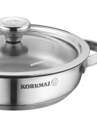 Korkmaz Тенджера от неръждаема стомана с капак 14 см/05 л "Minika" - Korkm