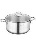 Korkmaz Тенджера от неръждаема стомана с капак 22 см / 4L "Perla" -