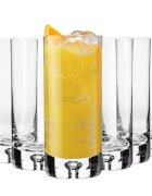 Krosno Комплект 6 чаши Long Drinks от кристално стъкло 300 мл "Легенда" - К