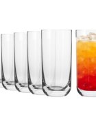 Krosno Комплект чаши "long drink" от 6 части кристално стъкло 360мл "Glamo