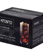Krosno Комплект чаши "long drink" от 6 части кристално стъкло 360мл "Glamo