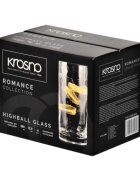 Krosno Комплект от 6 чаши за дълги напитки кристална чаша 380 мл "Romance"