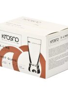Krosno Комплект от 6 чаши за водка изработени от стъкло 50 мл "X-line" - К