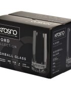 Krosno Комплект високи чаши от 6 части кристално стъкло 350мл "Fjord" - Kr