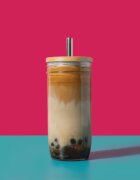 La Cafetiere Чаша за bubble tea с капак и сламка направена от стъкло 650 ml – La