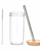 La Cafetiere Чаша за bubble tea с капак и сламка направена от стъкло 650 ml – La