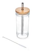 La Cafetiere Чаша за bubble tea с капак и сламка направена от стъкло 650 ml – La