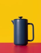 La Cafetiere Френска преса Cafetière керамика 1 л "Арецо" тъмносиня – La Cafeti