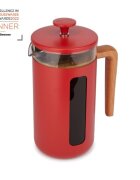 La Cafetiere Кафемашина изработена от боросиликатно стъкло 1L "Pisa" червена -