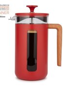 La Cafetiere Кафемашина изработена от боросиликатно стъкло 1L "Pisa" червена -