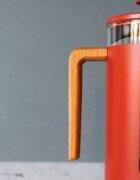La Cafetiere Кафемашина изработена от боросиликатно стъкло 1L "Pisa" червена -