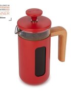 La Cafetiere Кафемашина изработена от боросиликатно стъкло 350 мл "Пиза" червен