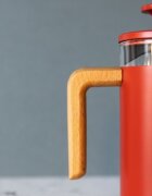 La Cafetiere Кафемашина изработена от боросиликатно стъкло 350 мл "Пиза" червен