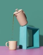 La Cafetiere Кафетиер за френска преса керамичен 1 л "Arezzo" Latte – La Cafeti